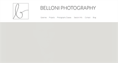 Desktop Screenshot of belloniphotography.com