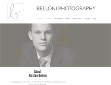 Tablet Screenshot of belloniphotography.com